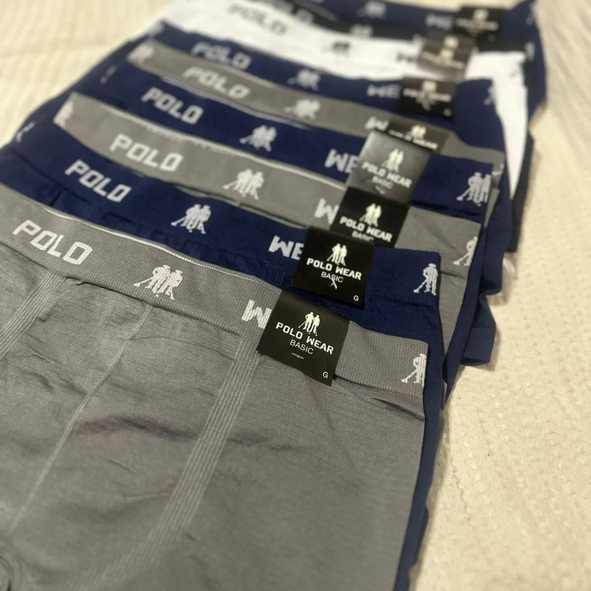 Kit 10 Cuecas Boxer Lisa Polo Wear Sortido Sortido Liso M