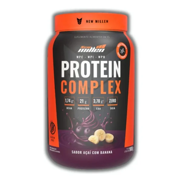 Proteína Complex 3W New Millen 900g Açaí Mercado Livre