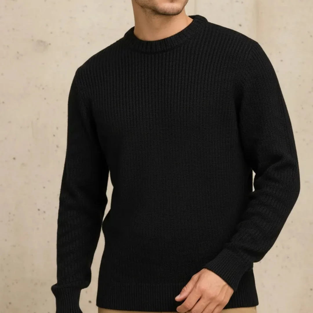 Suéter de Tricot Masculino Liso Mercado Livre