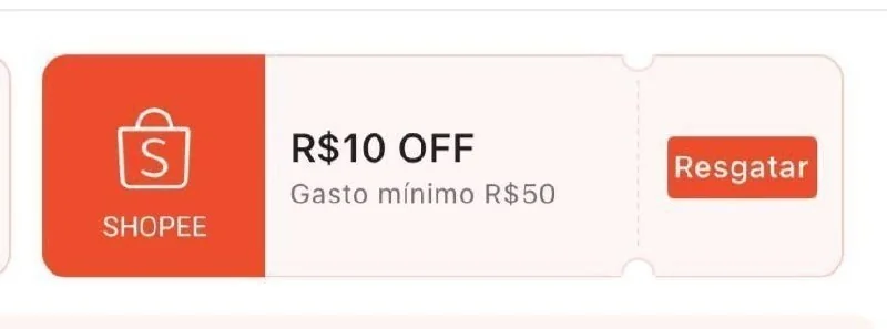 🔥 Cupom R$ 10 OFF em R$ 50 Shopee