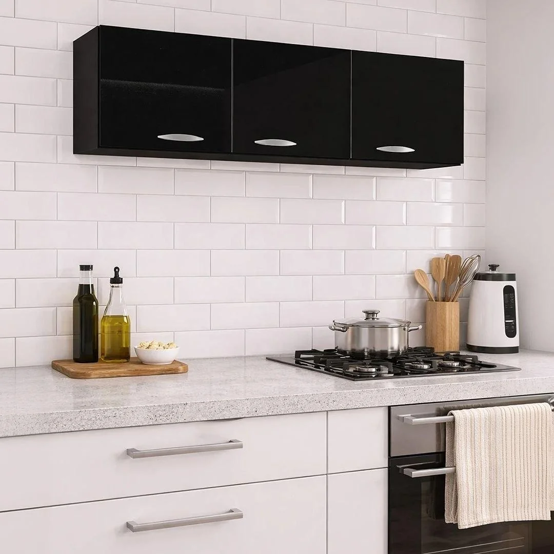 Armário De Cozinha Aéreo Lavanderia 120cm 3 Portas Mpozenato