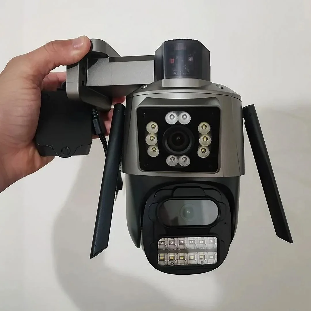 Câmera De Segurança Anberx P10q Wireless 8mp Ptz Ip66 Wi-fi Visão Noturna Preto