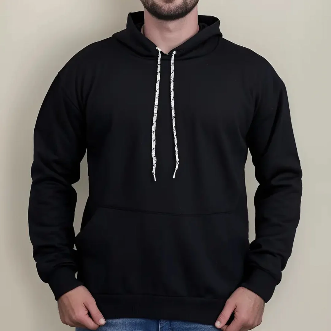 Moletom Canguru Algodão Unissex Blusa De Frio Flanelado Liso Mercado Livre
