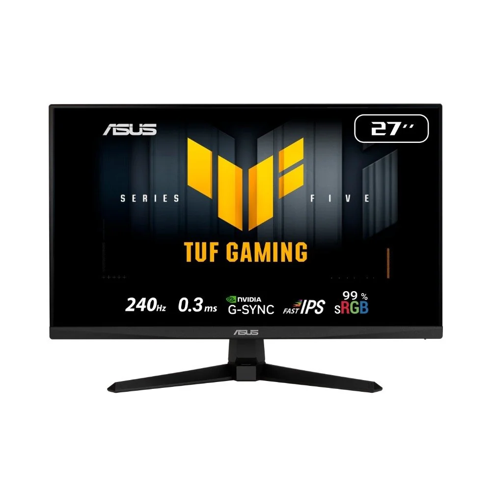 🚀 Monitor Gamer ASUS TUF 27", Full HD, 240Hz, 0.3ms, Fast IPS, VRR, G-Sync Comp, FreeSync Premium, HDR10, Som Integrado, Preto - VG279QM5A