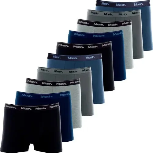 Kit De 10 Cuecas Boxer Mash Algodão Box Confortável Original