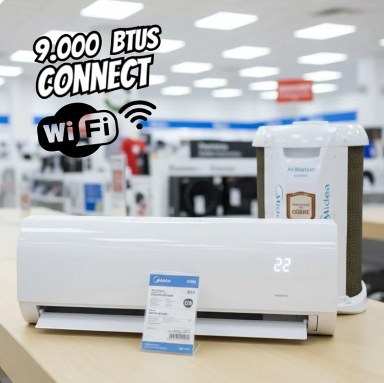 Ar-Condicionado Split 9.000 BTUs AirVolution Lite Inverter Frio Midea