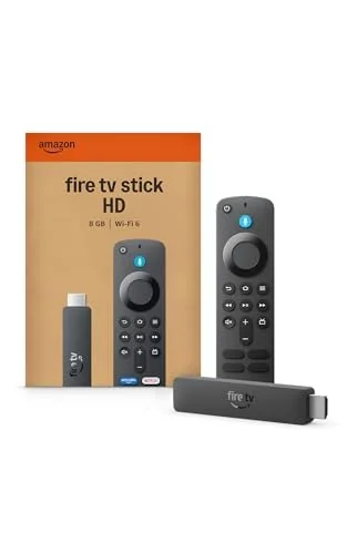 🔥 PARCELADO! Amazon Fire TV Stick HD (modelo mais recente), Controle Remoto por Voz com Alexa, alimentado pela TV, com configuração simples e Acesso Antecipado à Alexa+