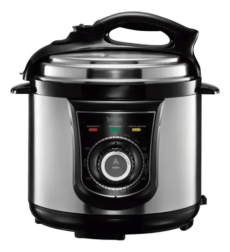 Panela Pressão Elétrica Elgin 42ppr 4 Litros 840w Aço Inox