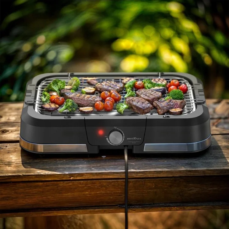 🔥 PARCELADO! Churrasqueira Elétrica Britânia BCQ40 Menos Fumaça 220V