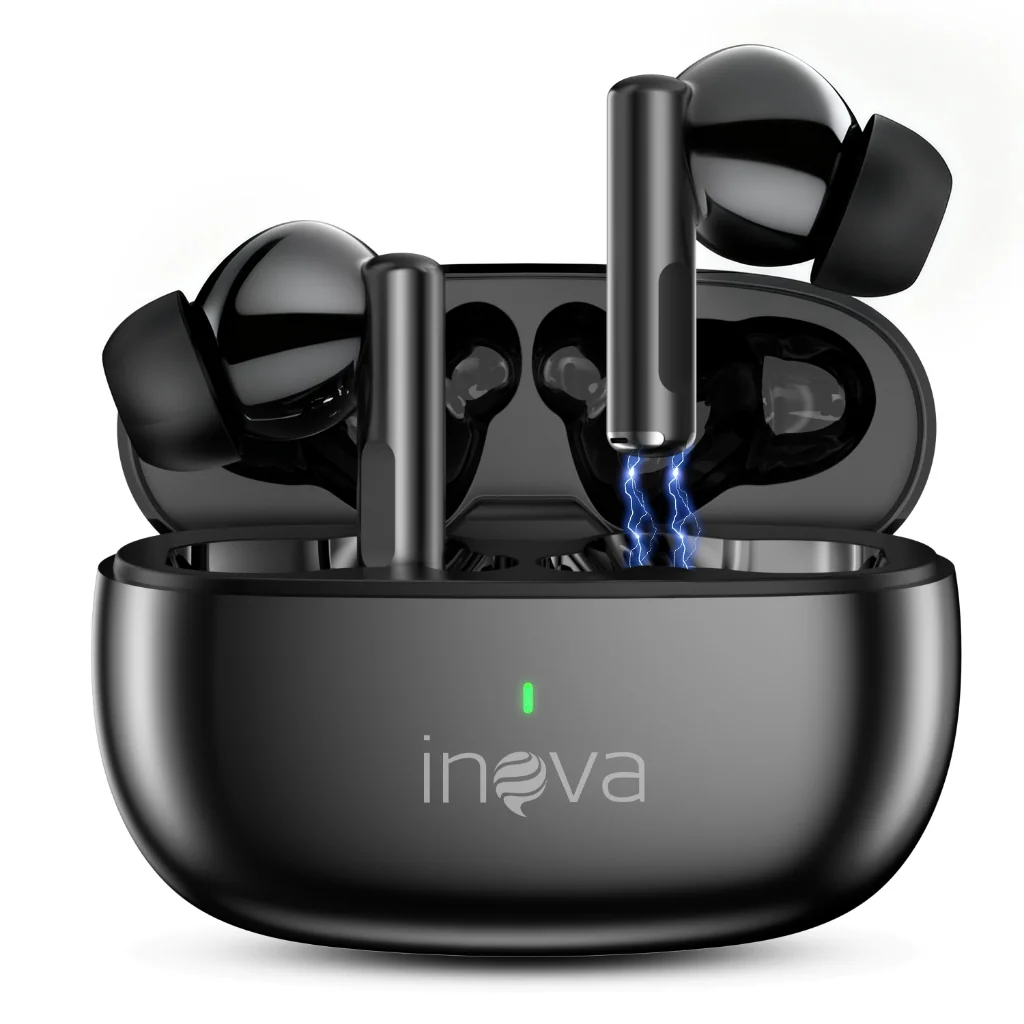 INOVA fone sem fio bluetooth original fone iphone e Android sem fio headset gamer earpods microfone Shopee