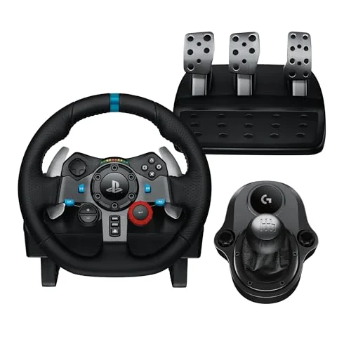 Combo Volante, Pedais e Cambio Logitech G29 SE Driving Force para PS5, PS4, PS3 e PC