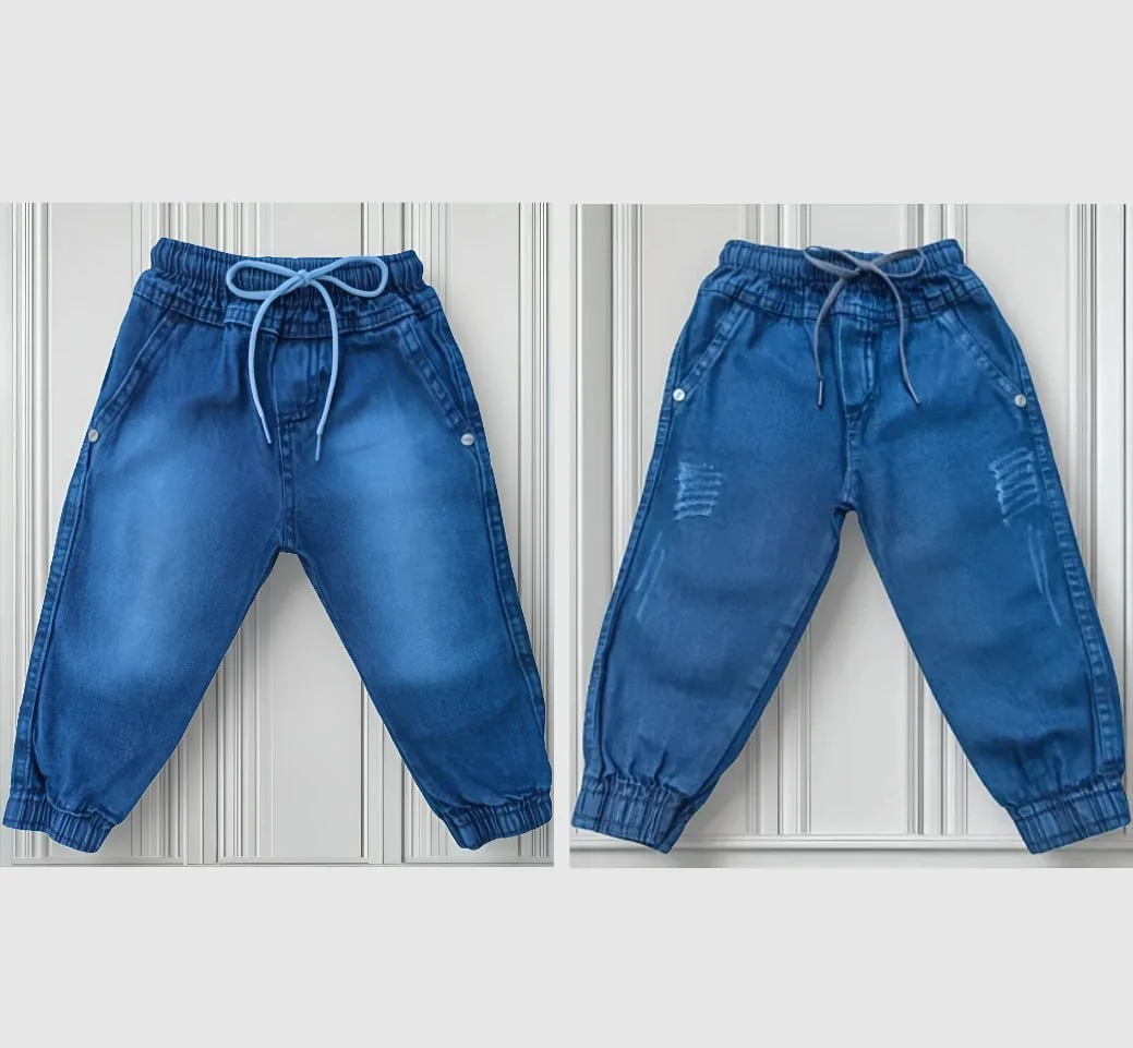 Calça Jeans Jogger Menino (Tam. 6M a 3A) Mercado Livre