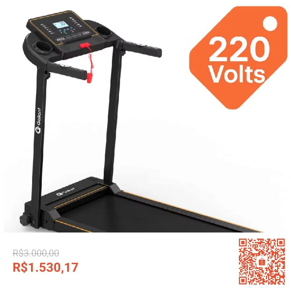 Esteira Ergométrica Elétrica Gallant Trainer 1,9hp 10Km/h 100Kg 220V (GEE10)