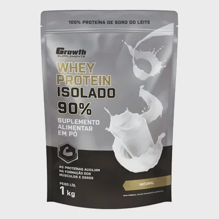 Whey Protein Isolado 1kg Growth Supplements - Natural Mercado Livre