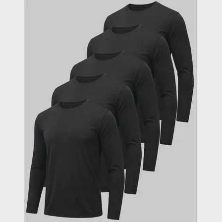 Kit 5 Camiseta Masculina Dry Fit Manga Longa Proteção UV Pretas M Mercado Livre