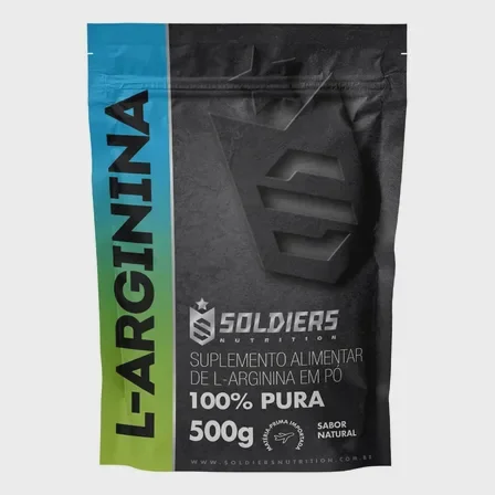 Arginina em Pó 500g Soldiers Nutrition Mercado Livre
