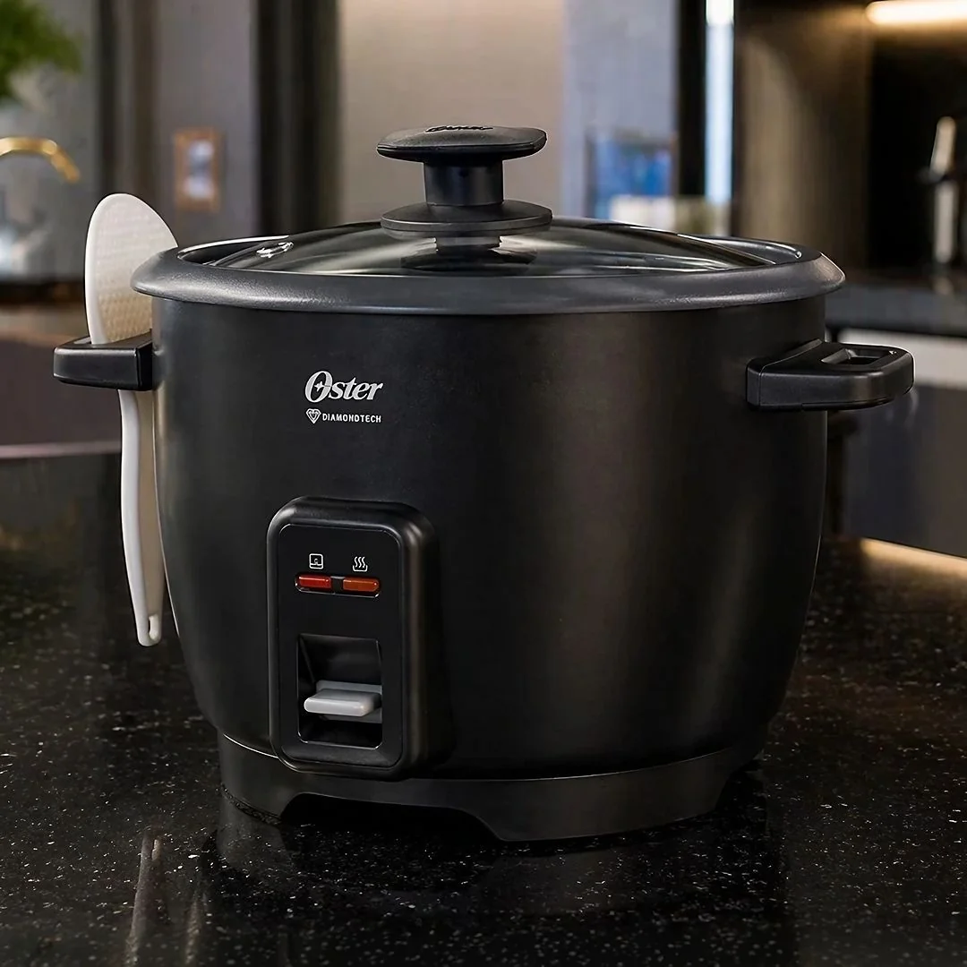 Panela Elétrica De Arroz Diamondtech Oster Black 1,2l Oster 127v