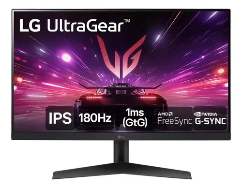 Monitor Gamer LG Ultragear 24 24gs60f-b Ips Full Hd 180hz 1ms (gtg) Nvidia® G-sync® Amd Freesync Hdr10 Srgb 99% Hdmi Displayport Preto 127/220v