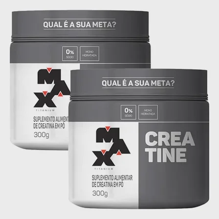 Kit 2x Creatina Monohidratada Max Titanium 300g Sem Sabor Mercado Livre