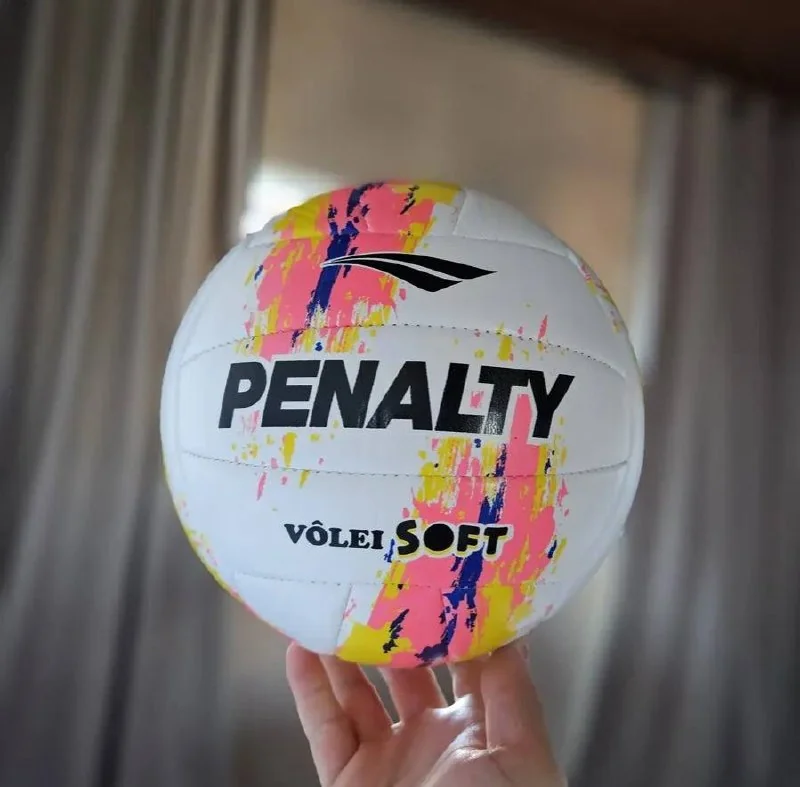Bola Vôlei Soft XXIII Penalty - Branco/Rosa/Amarelo Mercado Livre