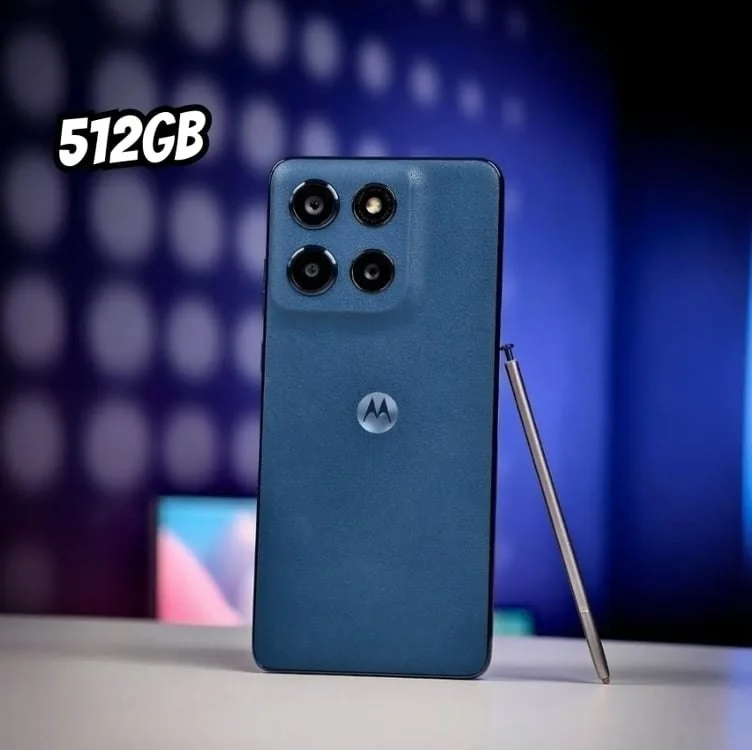 Smartphone Motorola Edge 60 5G - 512GB 24GB (12GB RAM+12GB Ram Boost) Tela Quad-Curve moto AI 50MP Sony Camera ultrarresistencia militar IP68 + IP69 - Azul Marinho