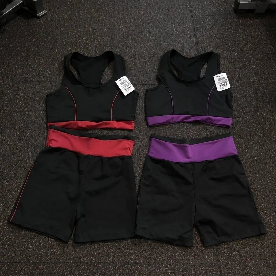 Kit 2 Conjuntos Fitness Feminino Top e Short Mercado Livre