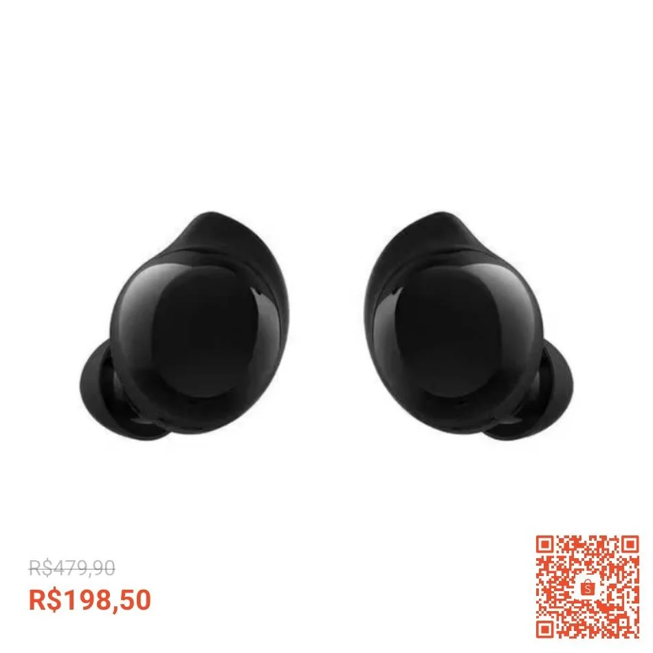 Fone de Ouvido Bluetooth Sem Fio Samsung Galaxy Buds Core Fone Sem Fio Bluetooth Preto