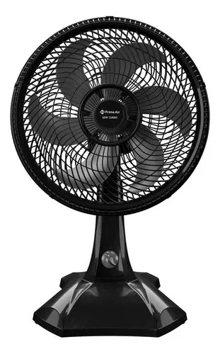 Ventilador De Mesa Britânia Prime Air Avte300 Preto Com 6 Pás E 3 Velocidades 127v Plástico