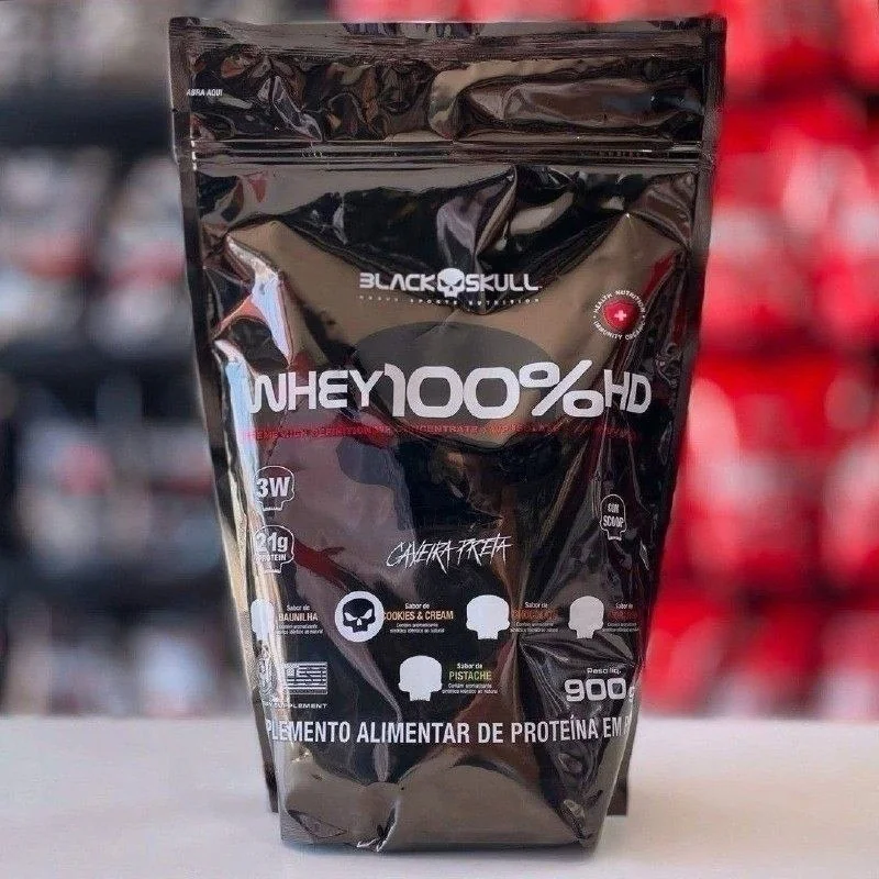 Whey 100% HD Refil Black Skull 900g (2 unidades) Mercado Livre
