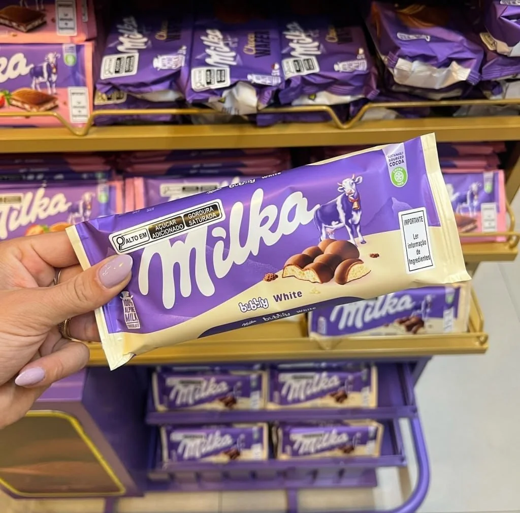 Chocolate Milka Bubbly White 100G