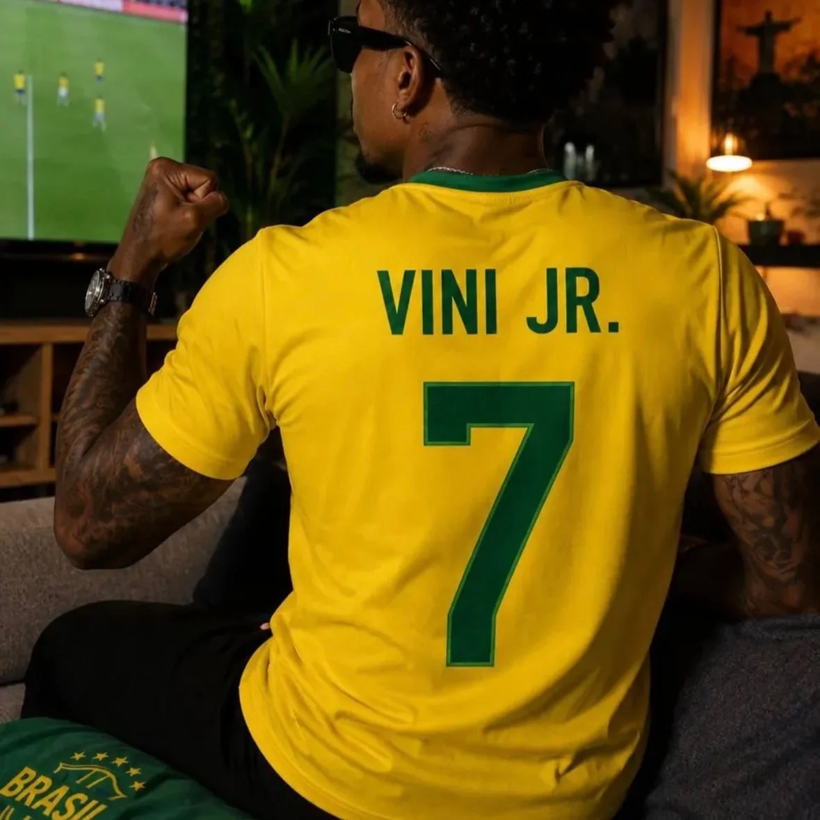 Camiseta Vini Jr. Brasil Dry Fit Mercado Livre