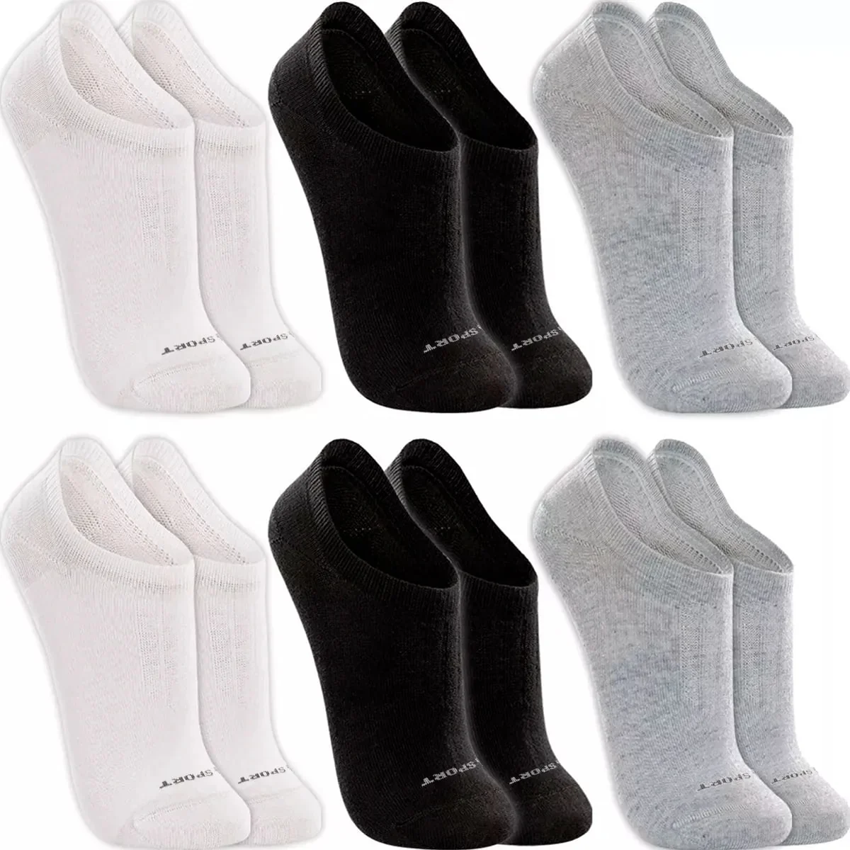 Kit 6 Pares Meias Lupo Sapatilha Invisível Sport Original Mercado Livre
