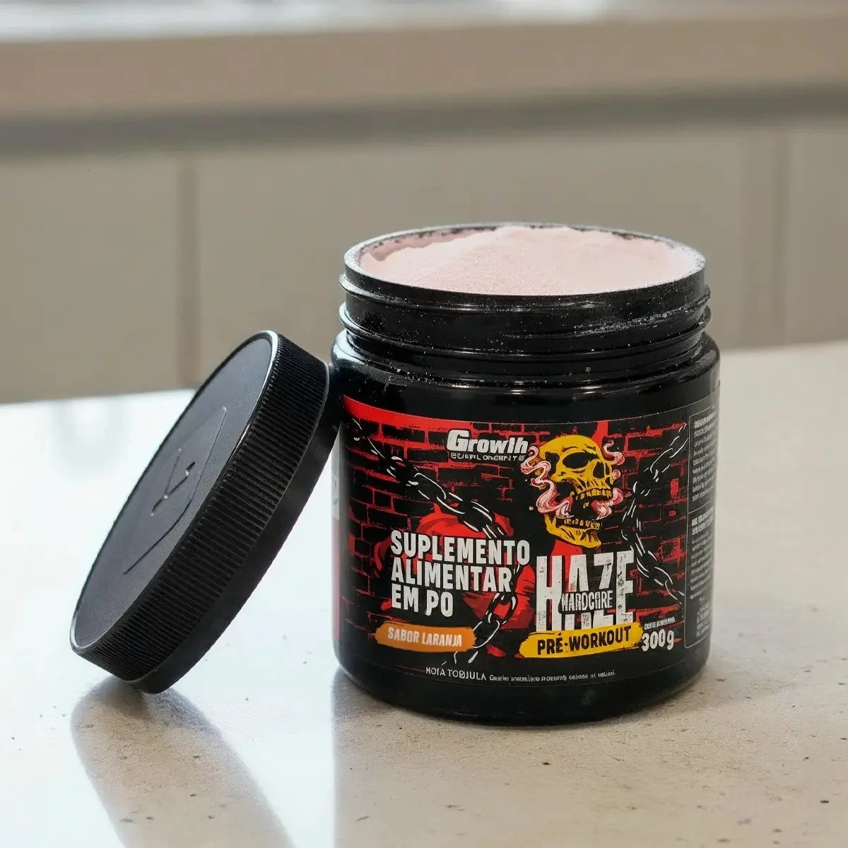 Pré-treino Haze Hardcore 300g Growth Supplements - Laranja Mercado Livre