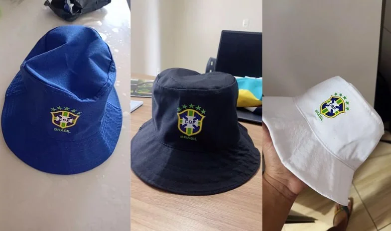 Bucket Hat Brasil Shopee