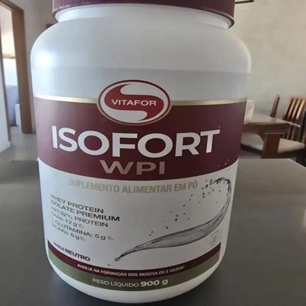 Whey Protein Isolado Isofort Frutas Vermelhas Pote 900g Vitafor Mercado Livre