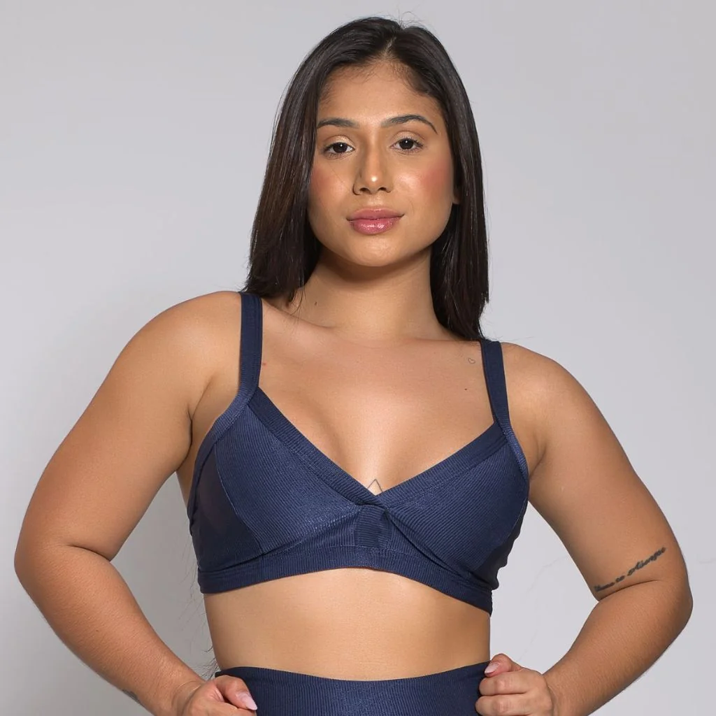 Top Academia Feminino Treino Fitness Alça Costa Aberta Shopee