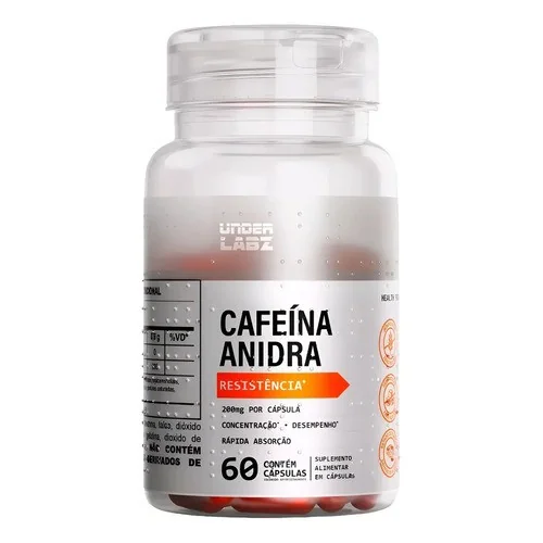 Cafeína Anidra 100% Pura Resistência Under Labz 60 cápsulas Mercado Livre
