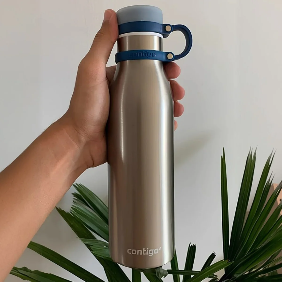 Garrafa Térmica Inox Parede Dupla Matterhorn 591ml Azul Mônaco Contigo