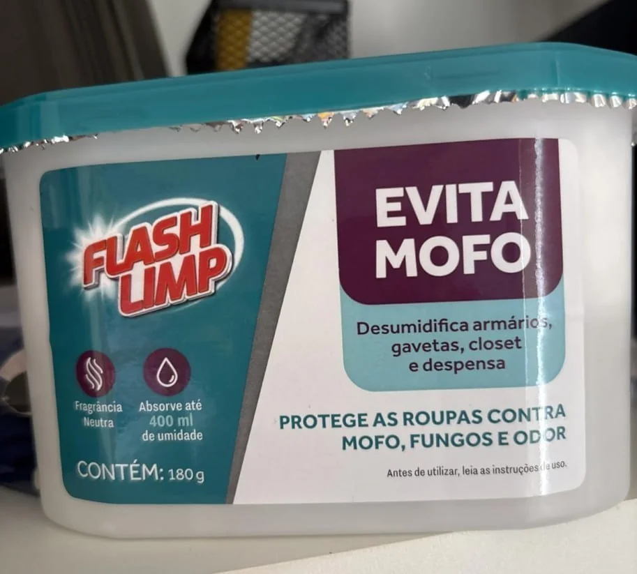 Flash Limp - Evita Mofo Para Armários Guarda Roupa 180g - AMO1881