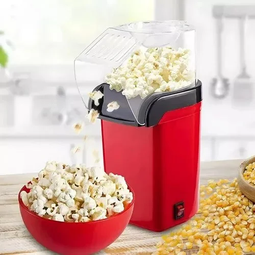 Mini Pipoqueira Elétrica Sem Óleo Rapida 1200w Bak Cor Vermelho 220v