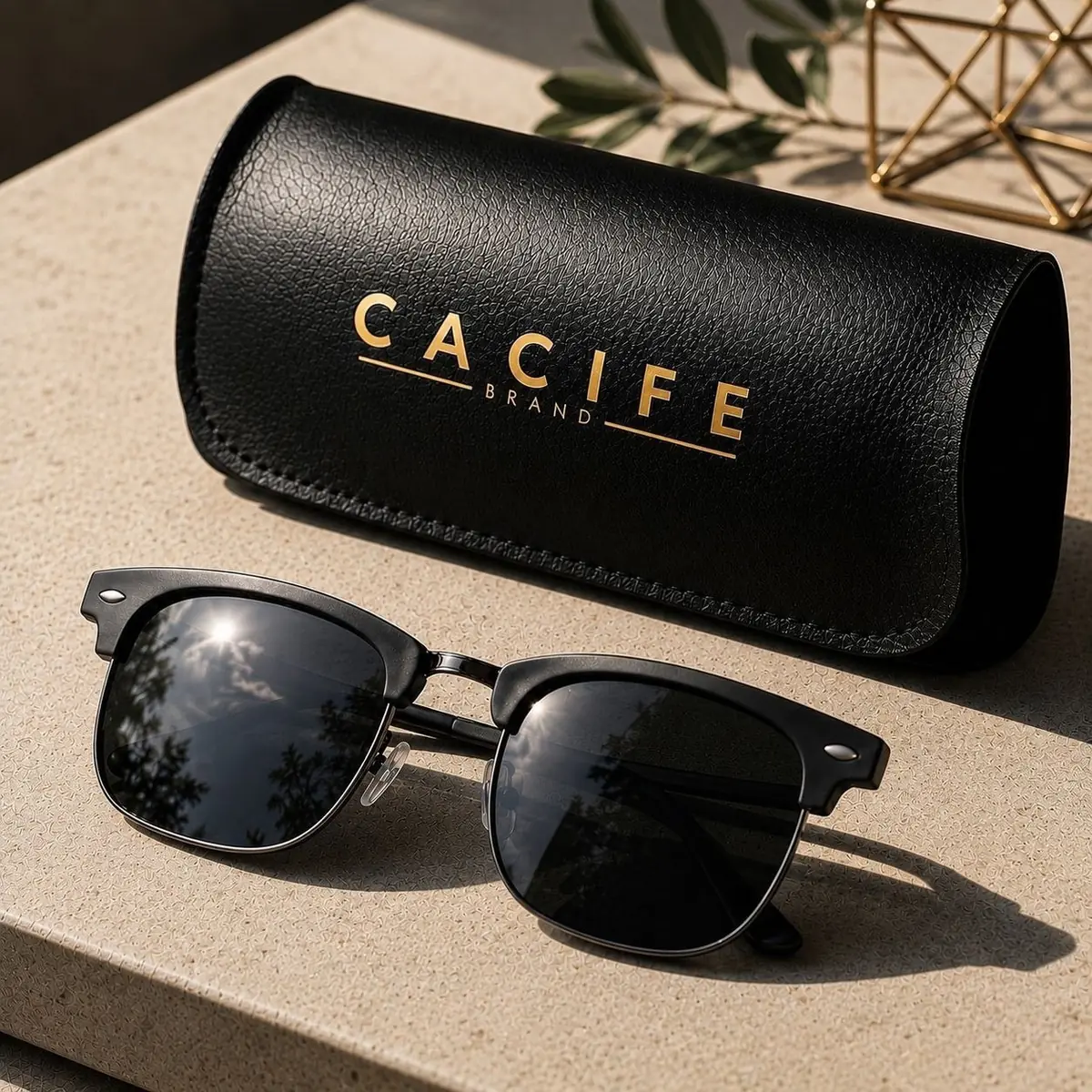Óculos de Sol Preto Cacife Brand UV400 Mercado Livre