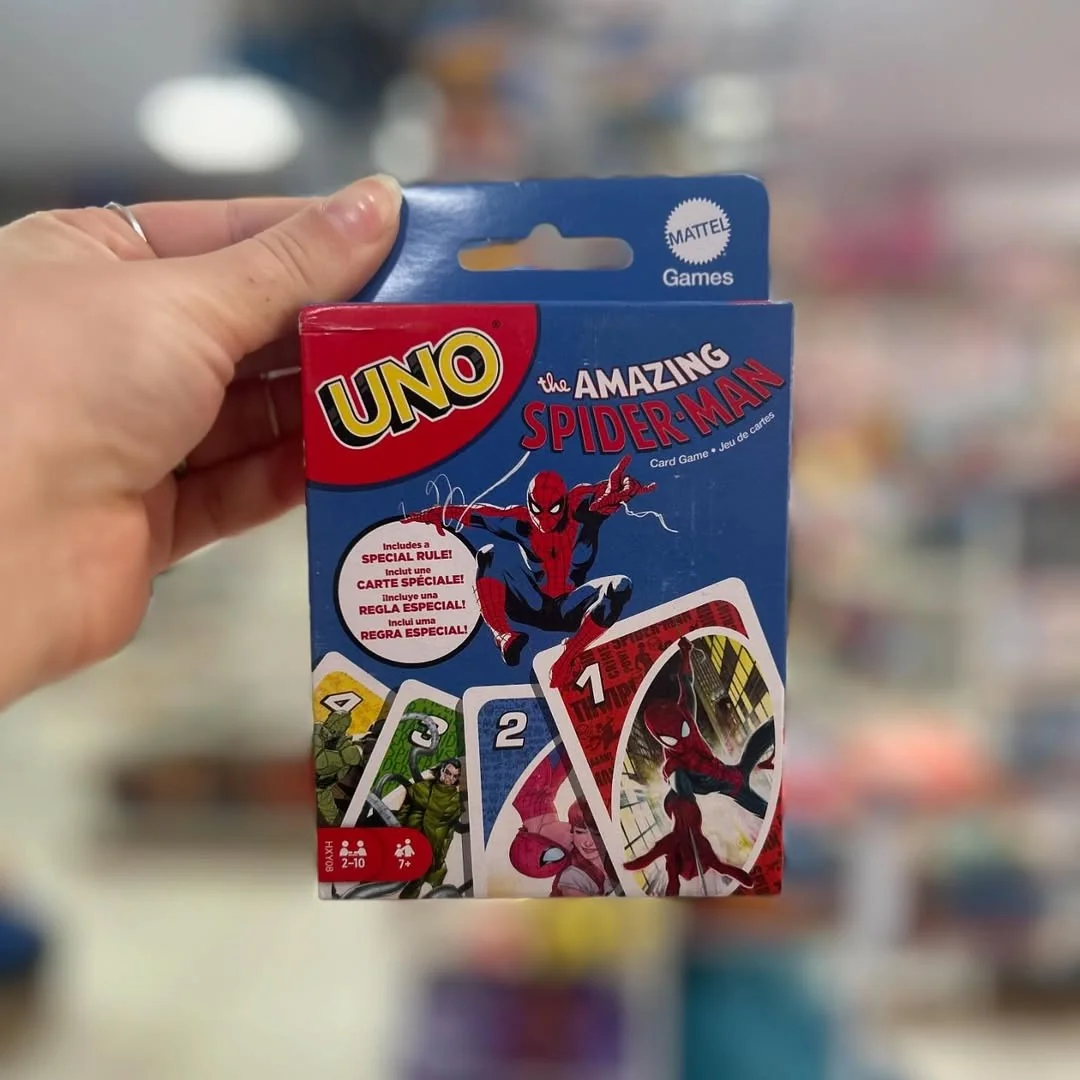 UNO Jogo de Cartas Marvel Spider-Man para Crianças, Adultos & Família com Baralho e Regra Especial Inspirados nos Quadrinhos da Marvel