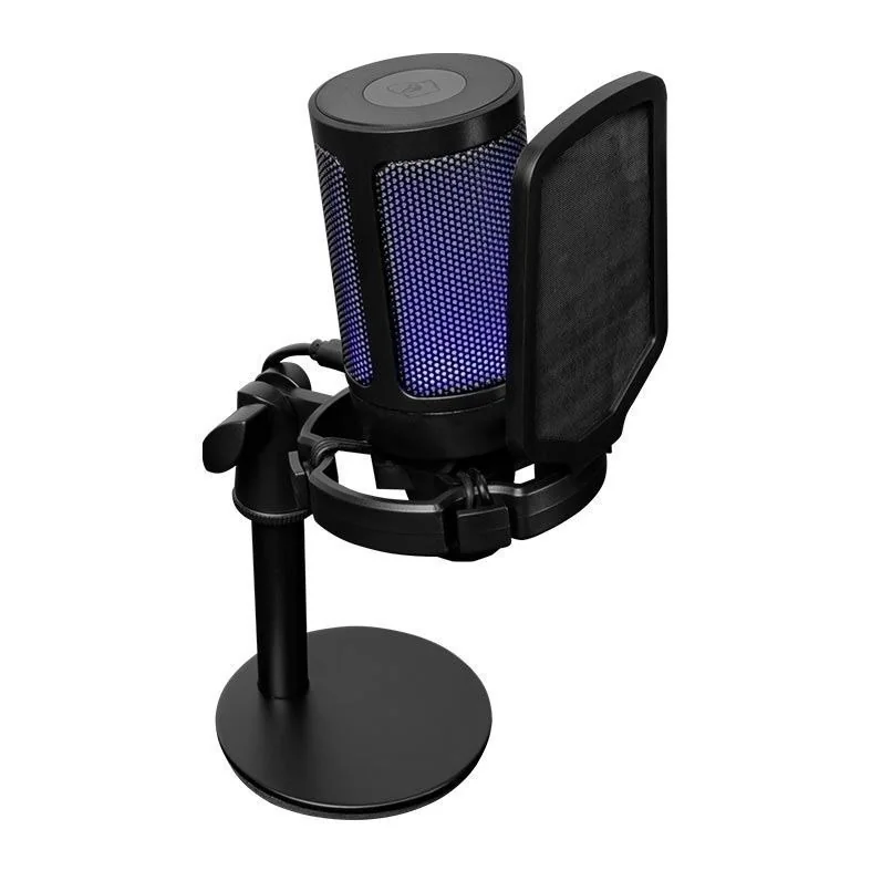 Microfone Mancer Horcrux V2 PFT, RGB, USB, Preto, MCR-HCRPFT-BL02