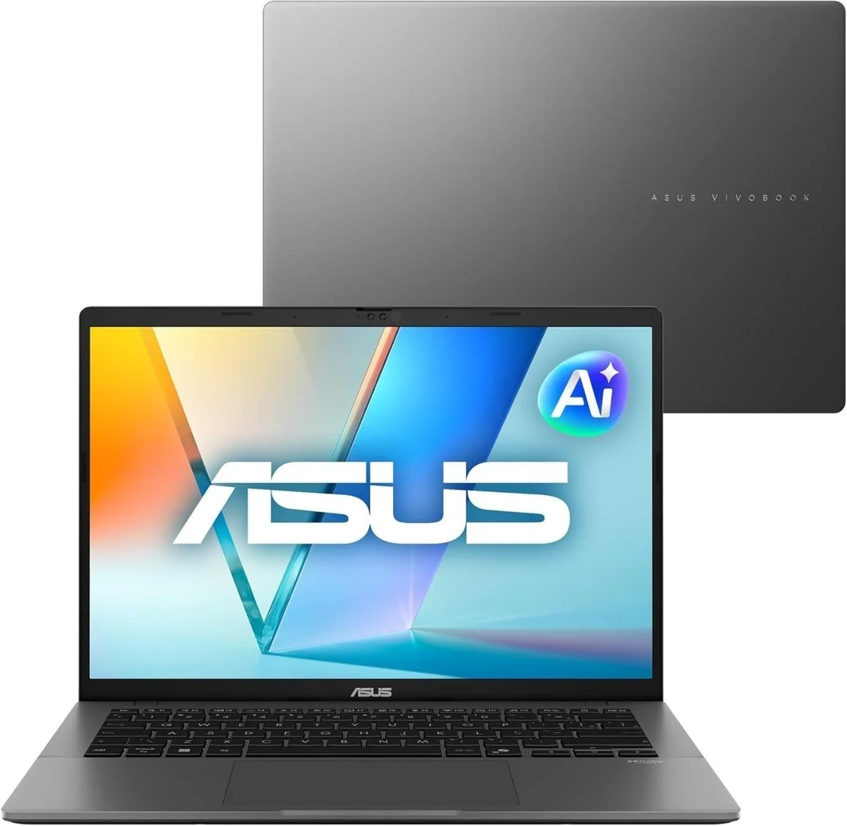 Notebook ASUS Vivobook S14, Intel Core Ultra 5, 16 GB, 512 GB SSD, W 11 Home, 14.0'' FHD, Matte Gray - S3407CA-LY113W