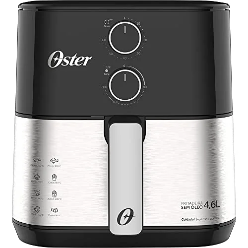 🔥 PARCELADO! Fritadeira Sem Óleo Oster 127V - OFRT520, PRETO
