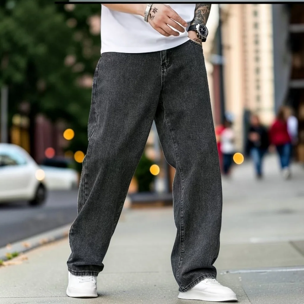 Calça Balão Calca Jeans Masculina Bag Boca Larga Streetwear Shopee