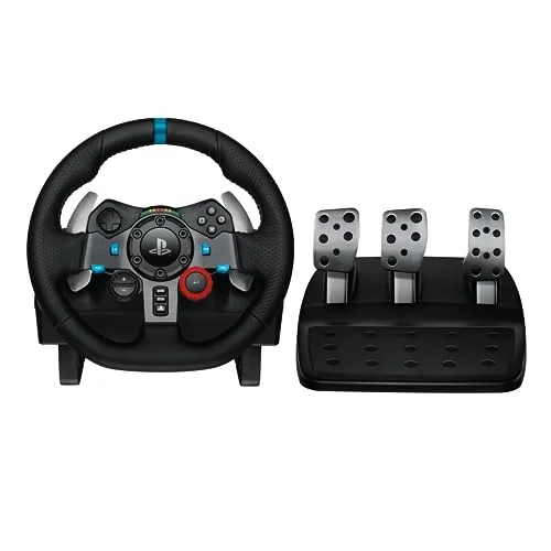 Volante e Pedais Logitech G29 Driving Force com Force Feedback para PS5, PS4, PS3 e PC