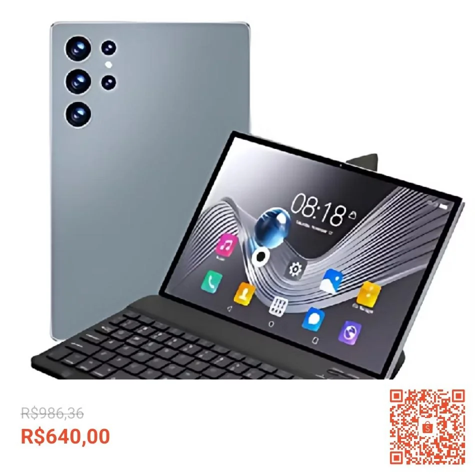 Tablet Pc Mil10 Android 13 256GB Memória 6GB Ram10 Polegadas Tablet Pc Milli UNIFY