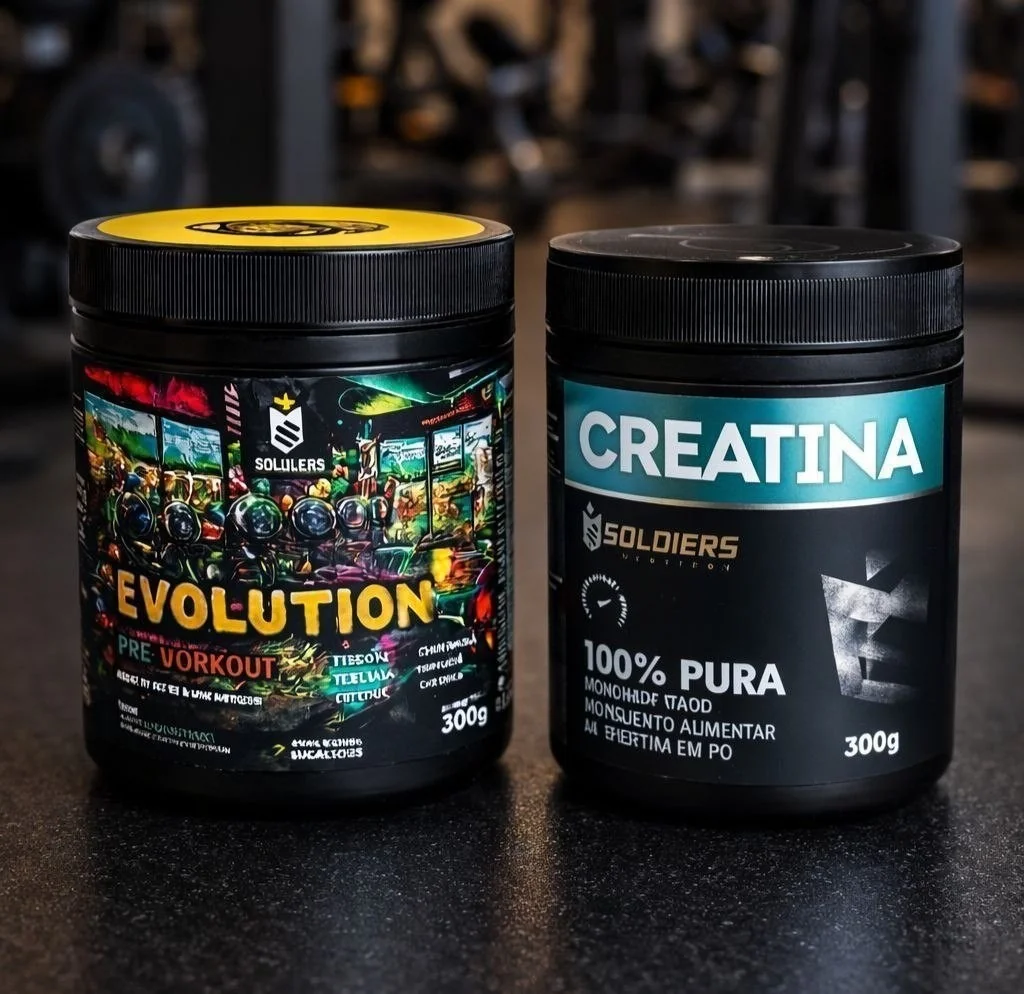 Kit Soldiers Nutrition Creatina 300g + Pré Treino Evolution 300g