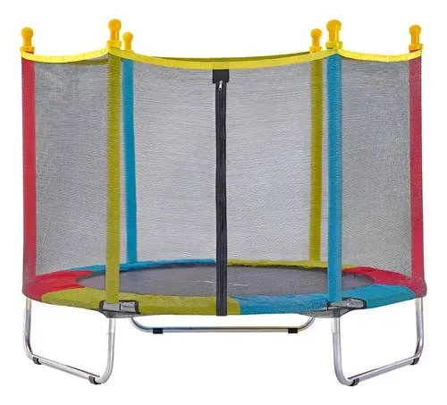 Cama Elástica Trampolim Justfun De 1,40 M Para Crianças Colorida Preto